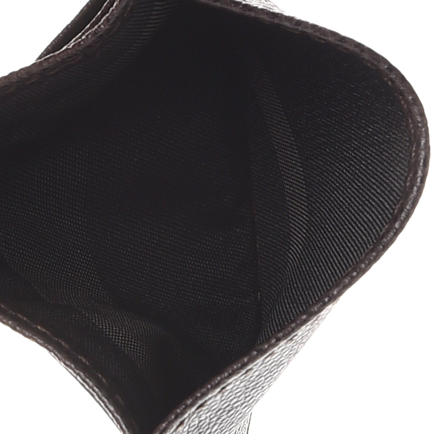 Grained Calfskin Credit Card Case Ebony