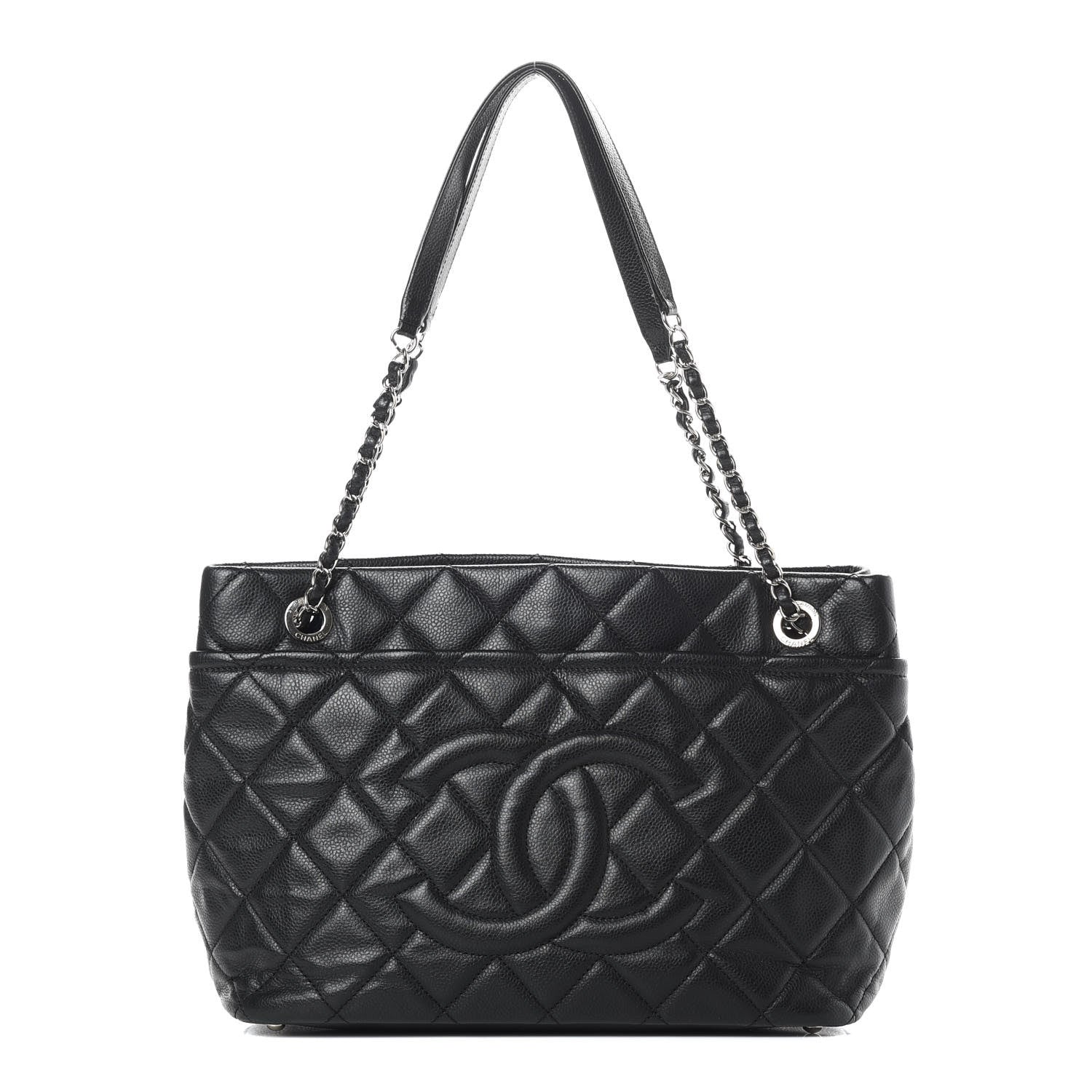 Chanel Caviar Quilted Timeless CC Soft Tote Black 1 of 12