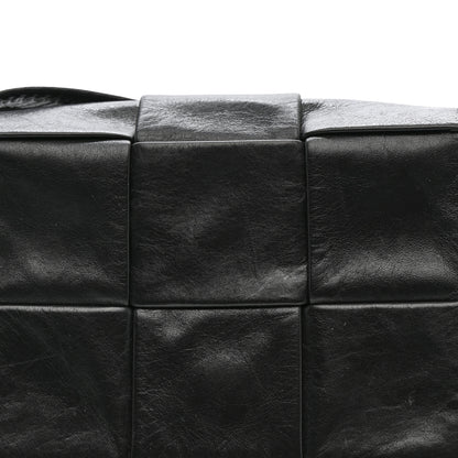 Bottega Veneta Paper Calfskin Maxi Intreccio Extra Mini Cassette Crossbody Bag Black 9 of 15