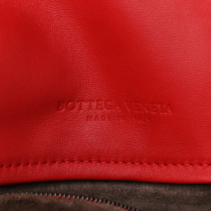 Bottega Veneta Nappa Intrecciato Shoulder Bag Red 5 of 8