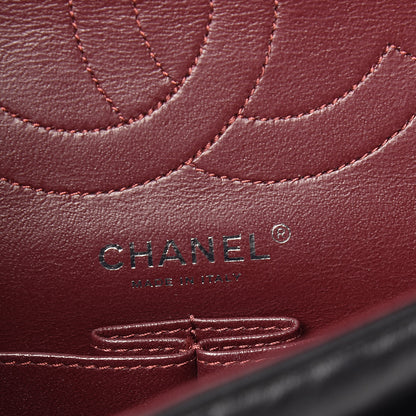 Chanel Aged Calfskin Chevron Quilted 2.55 Reissue 225 Flap So Black 6 of 9