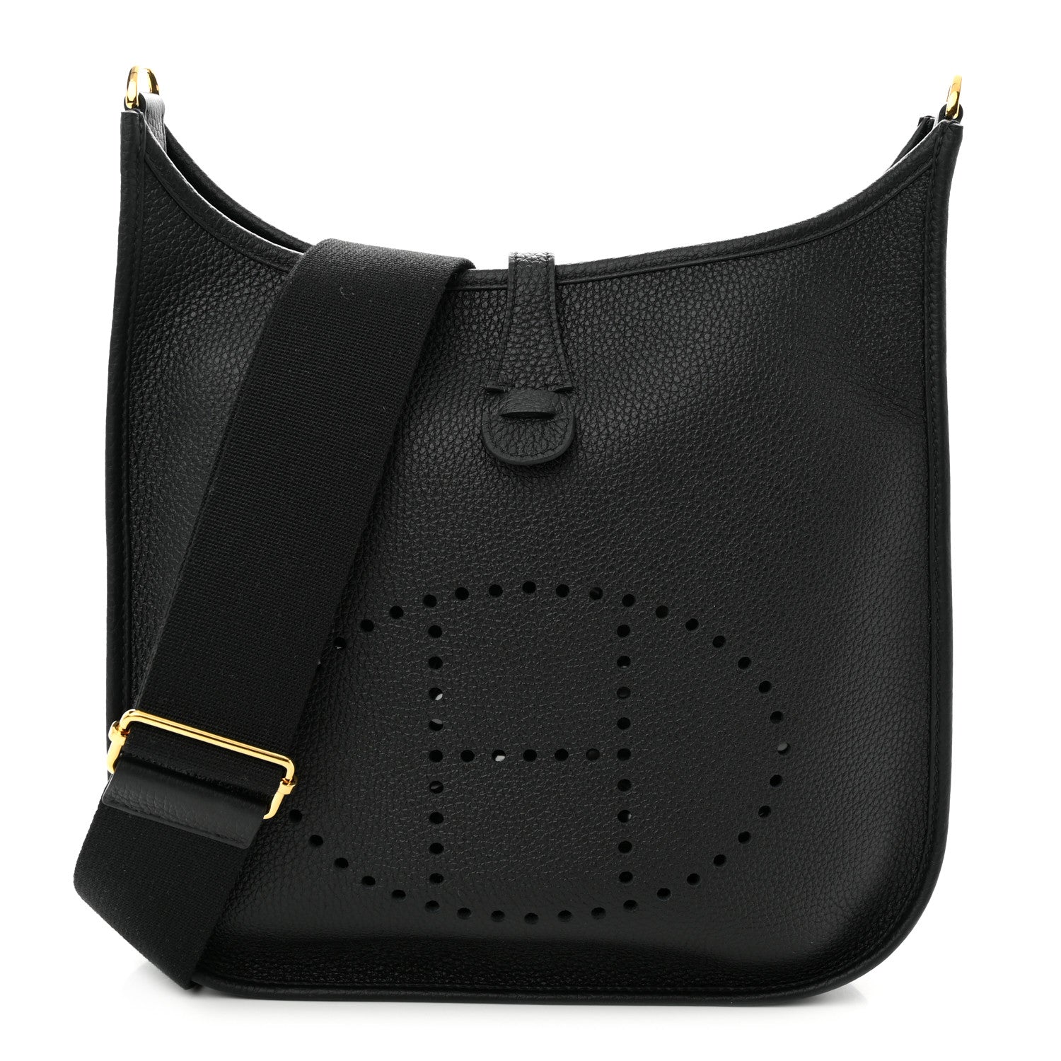 Hermes Taurillon Clemence Evelyne III PM Black 1 of 11