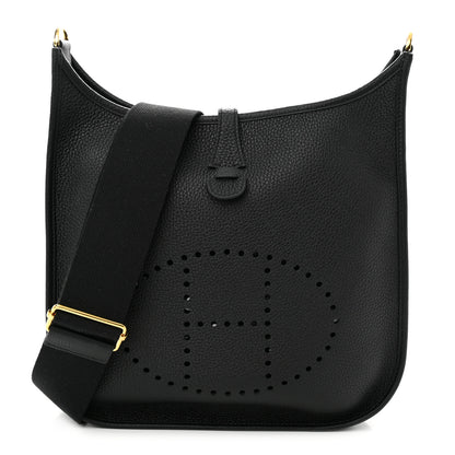 Hermes Taurillon Clemence Evelyne III PM Black 1 of 11