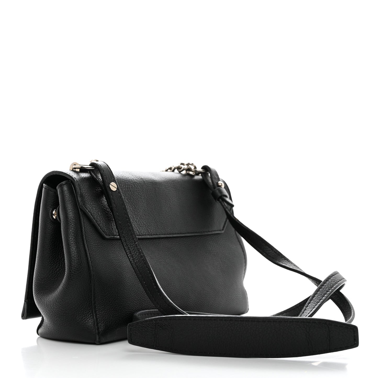 Calfskin Lockme II Chain Bag BB Black