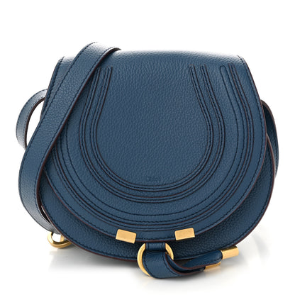 Chloe Calfskin Small Marcie Round Crossbody Bag Deep Denim 1 of 9