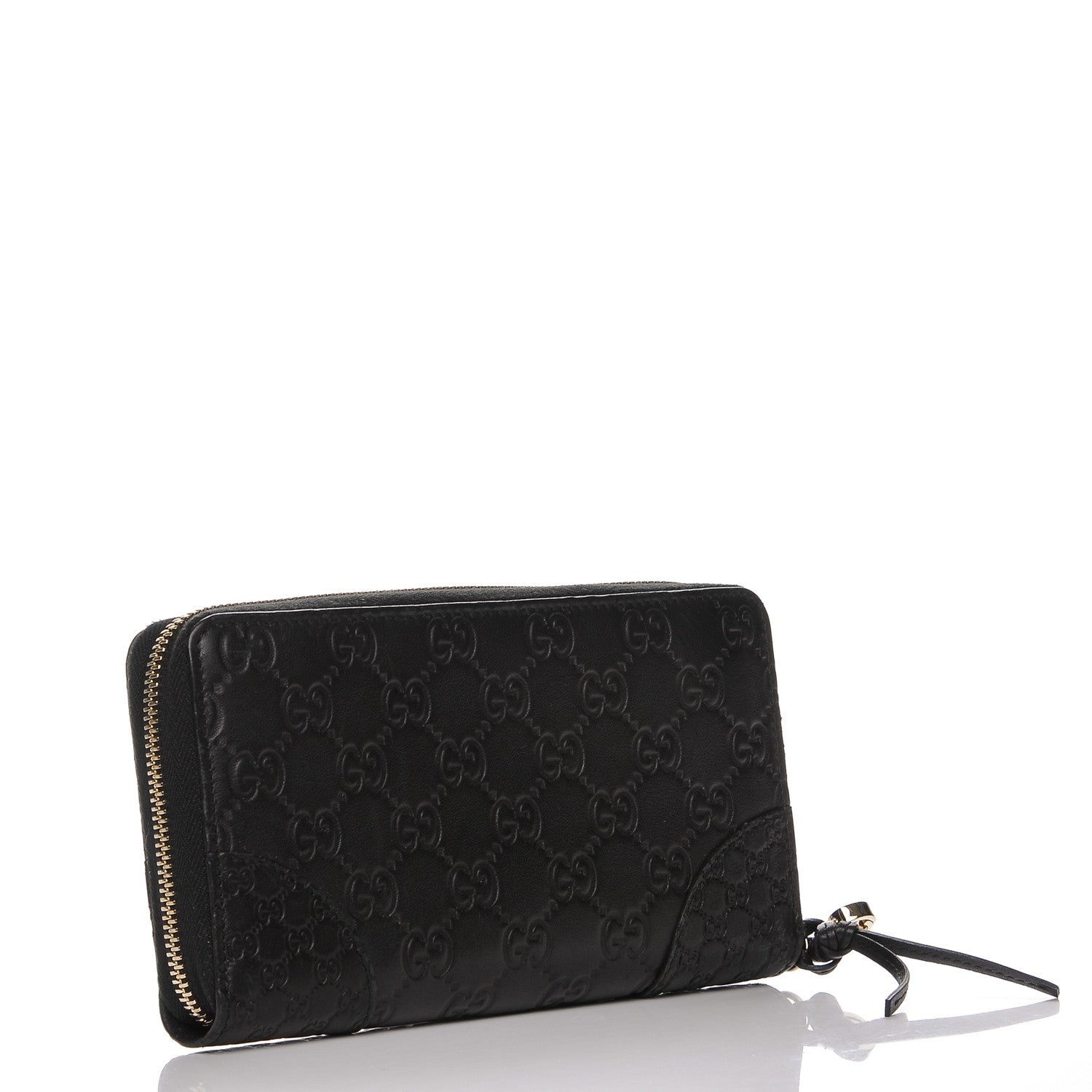 Gucci Guccissima Signature Microguccissima Bree Zip Around Wallet Black 3 of 7