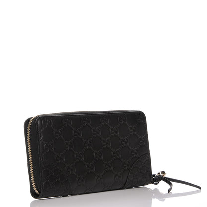 Gucci Guccissima Signature Microguccissima Bree Zip Around Wallet Black 3 of 7