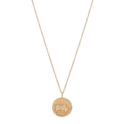 Van Cleef & Arpels 18K Yellow Gold Zodiac Aries Pendant Necklace 1 of 5