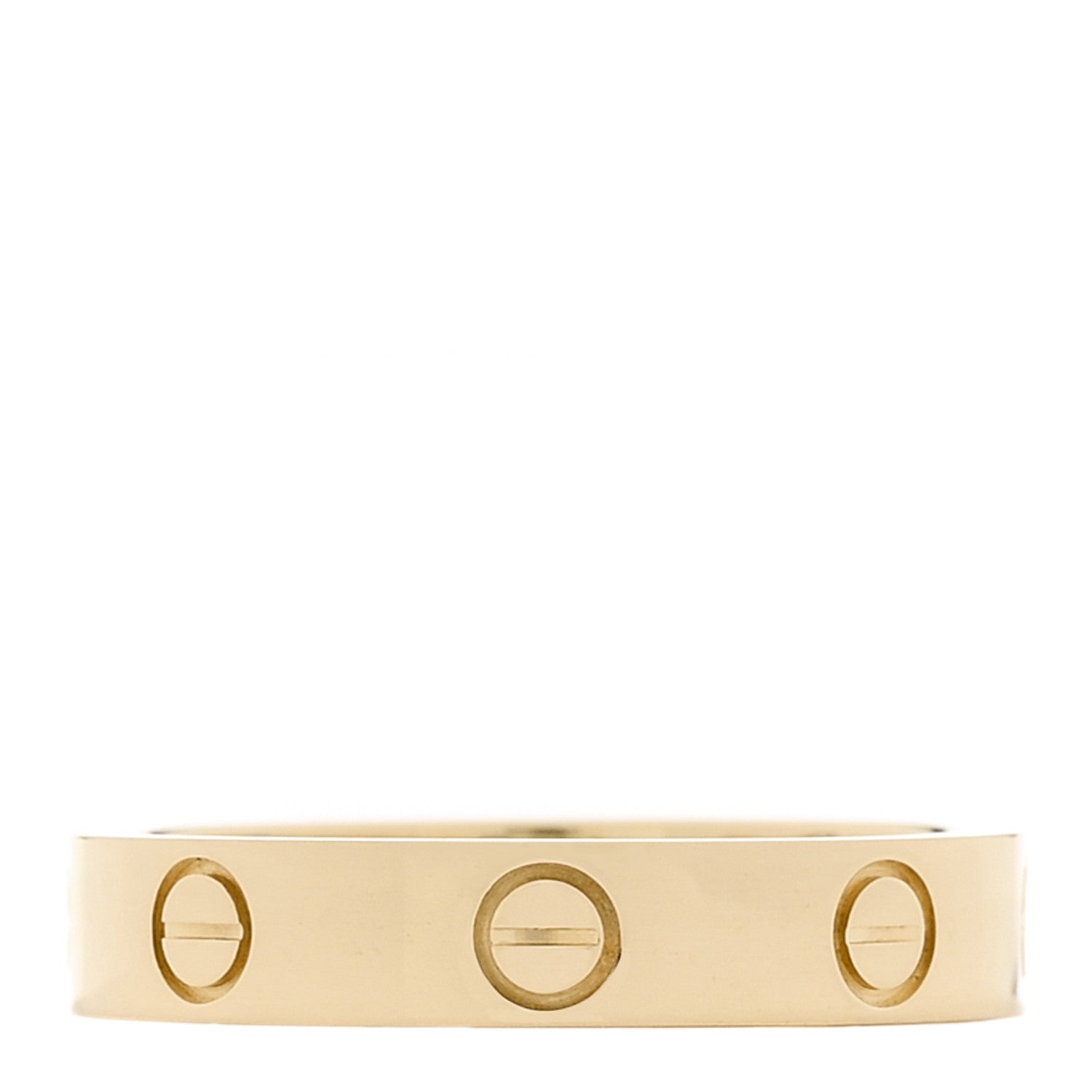 Cartier 18K Yellow Gold Diamond 4mm LOVE Wedding Band Ring 52 6 1 of 4