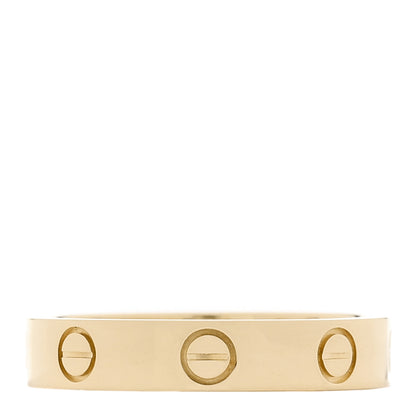 Cartier 18K Yellow Gold Diamond 4mm LOVE Wedding Band Ring 52 6 1 of 4
