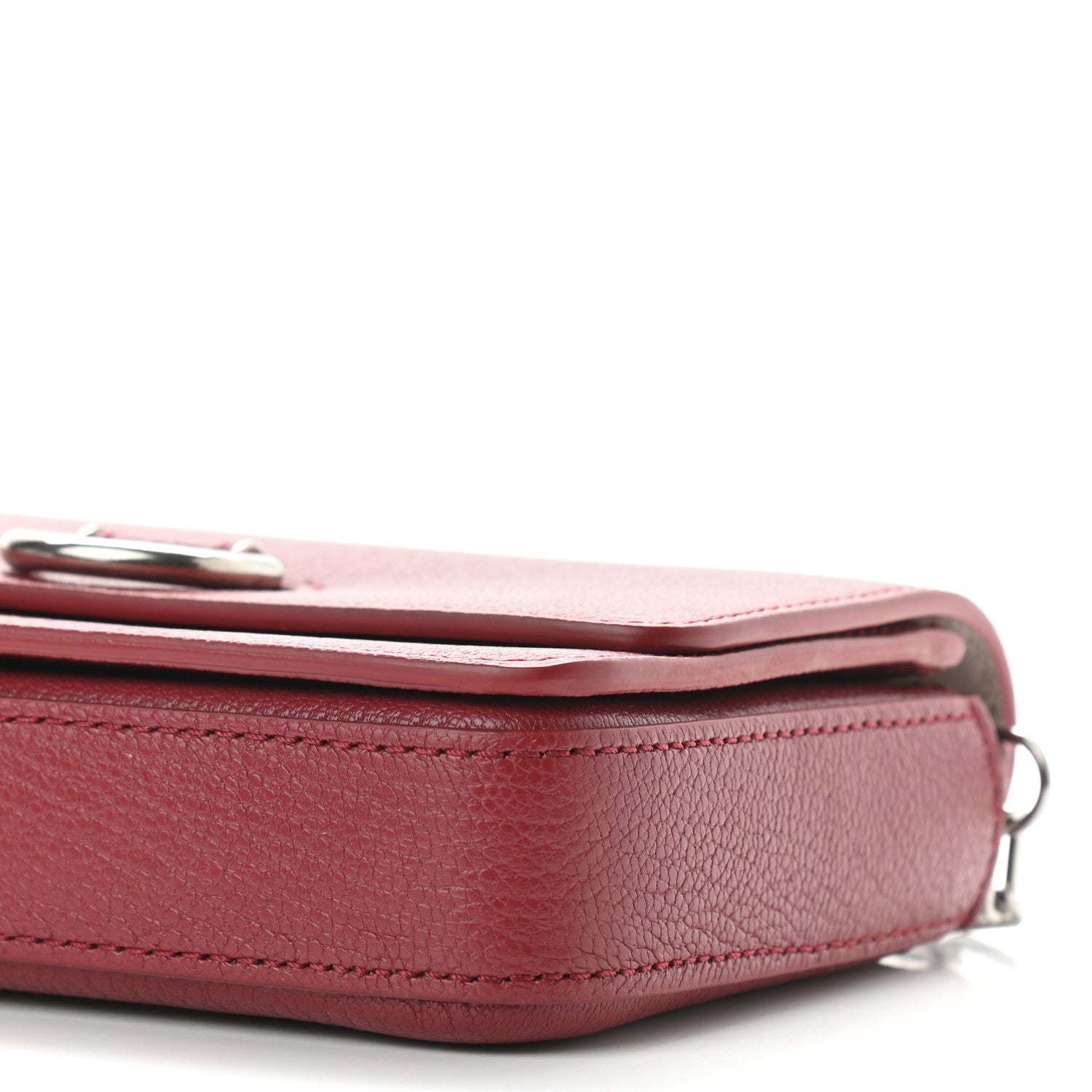 Burberry Hayes Goatskin D-Ring Mini Bag Crimson 10 of 10