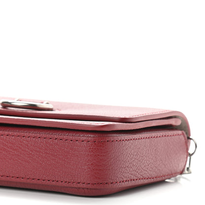 Burberry Hayes Goatskin D-Ring Mini Bag Crimson 10 of 10