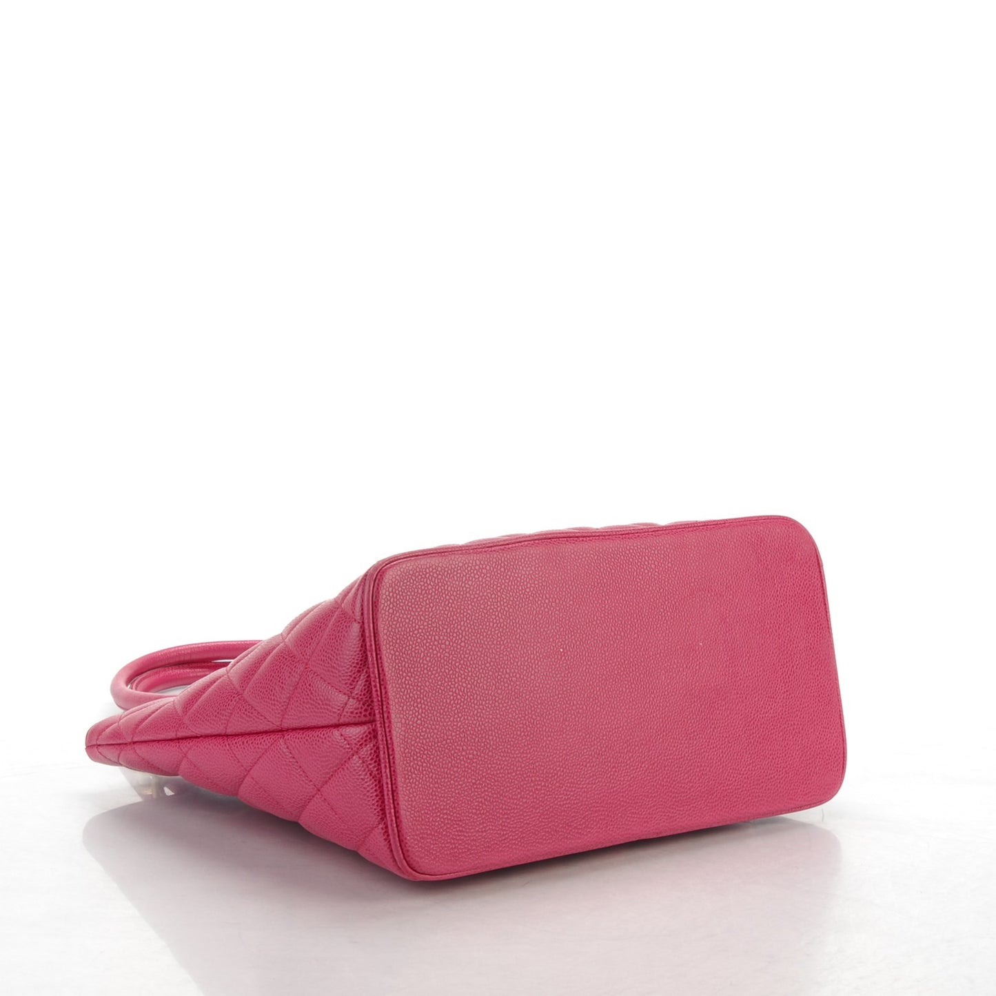 Caviar Medallion Tote Dark Pink