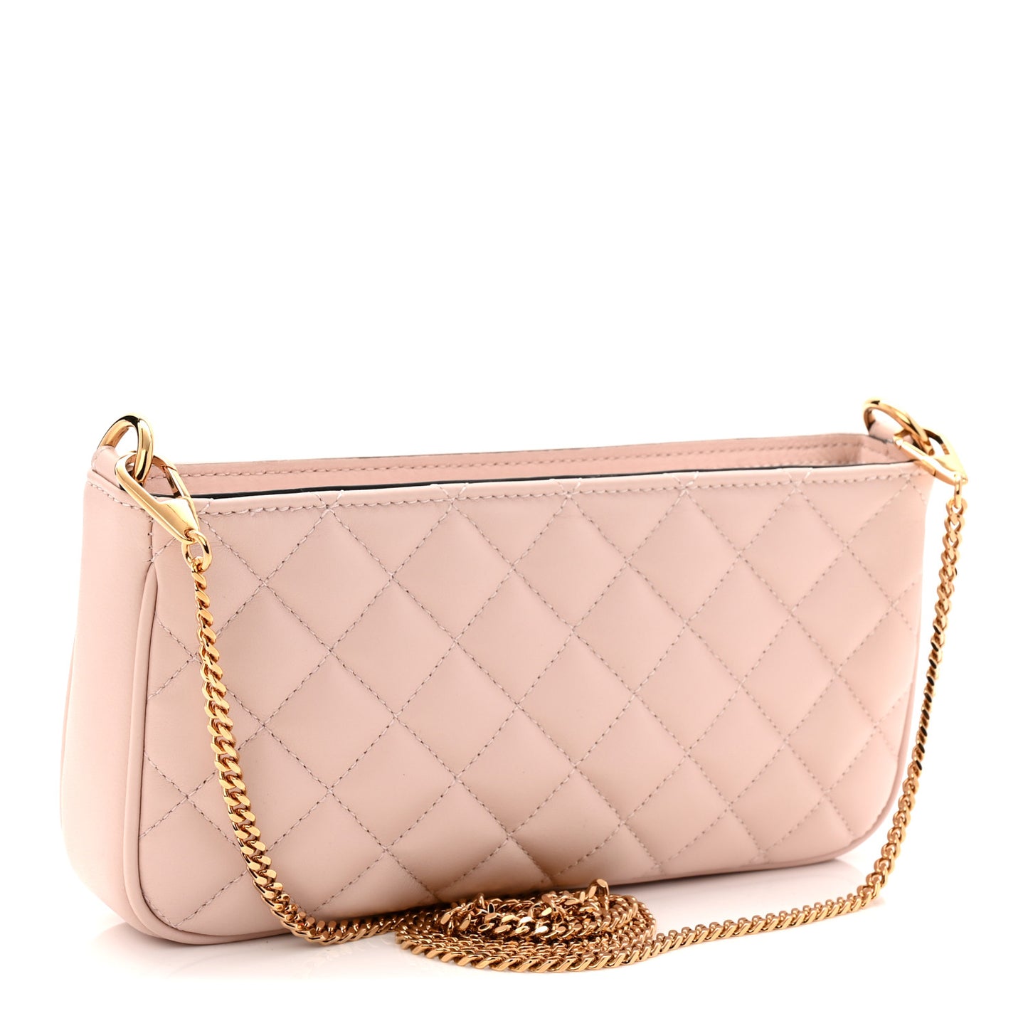 Nappa Quilted La Medusa Crossbody Light Pink