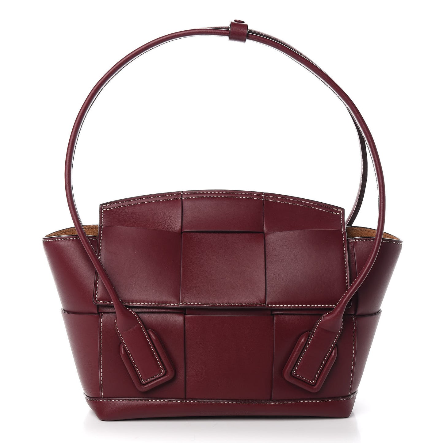 French Calfskin Maxi Intrecciato Arco 33 Bordeaux