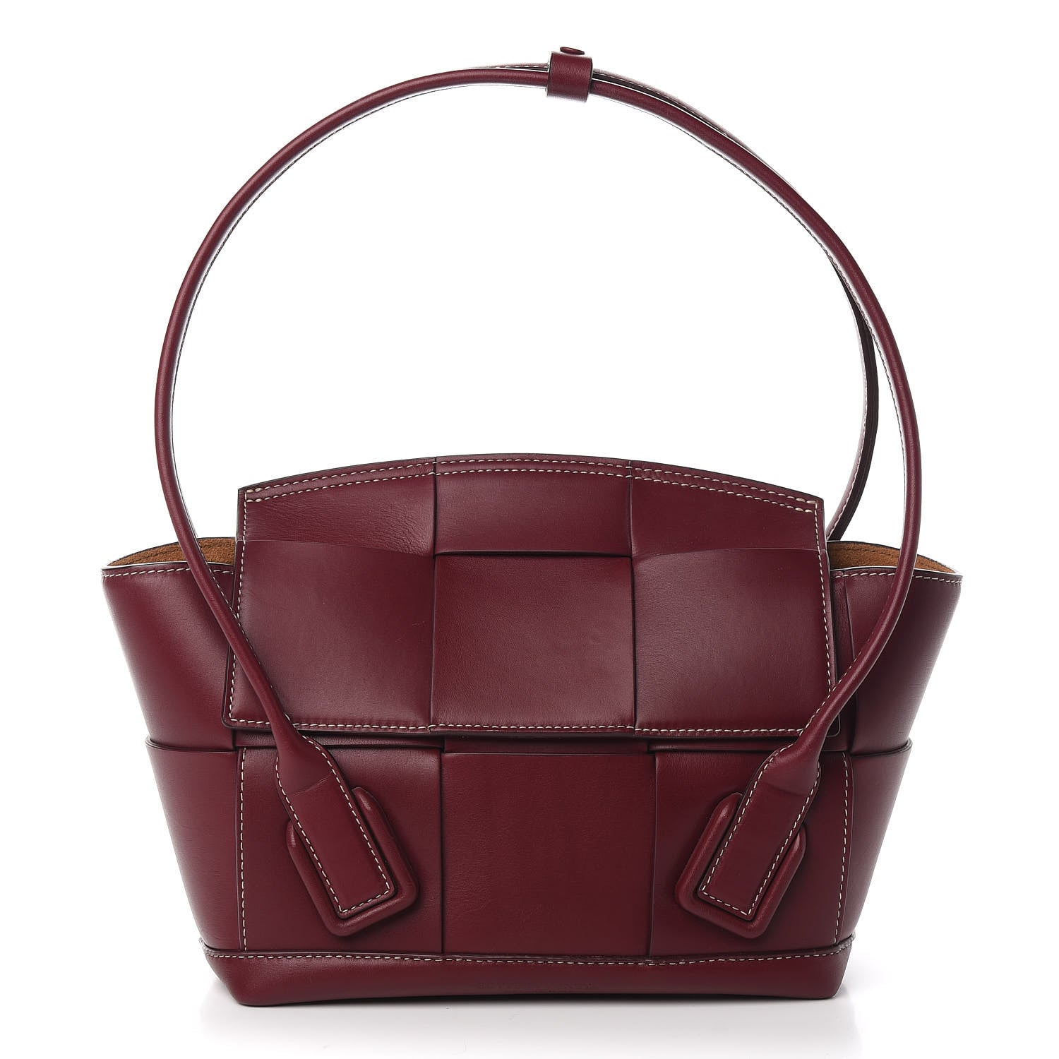Bottega Veneta French Calfskin Maxi Intrecciato Arco 33 Bordeaux 1 of 9
