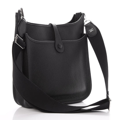 Hermes Taurillon Clemence Evelyne III PM Black 3 of 8