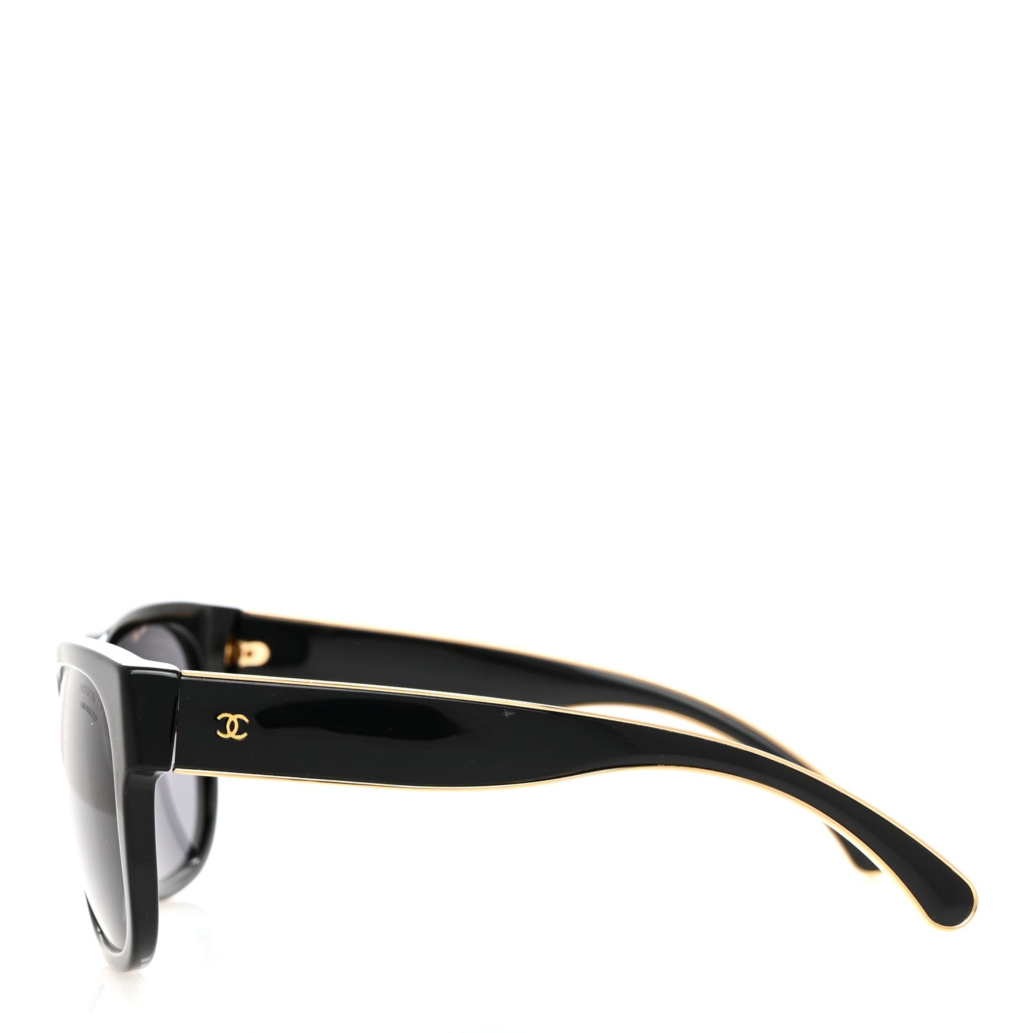 Chanel Polarized CC Sunglasses 5270 Black 3 of 8