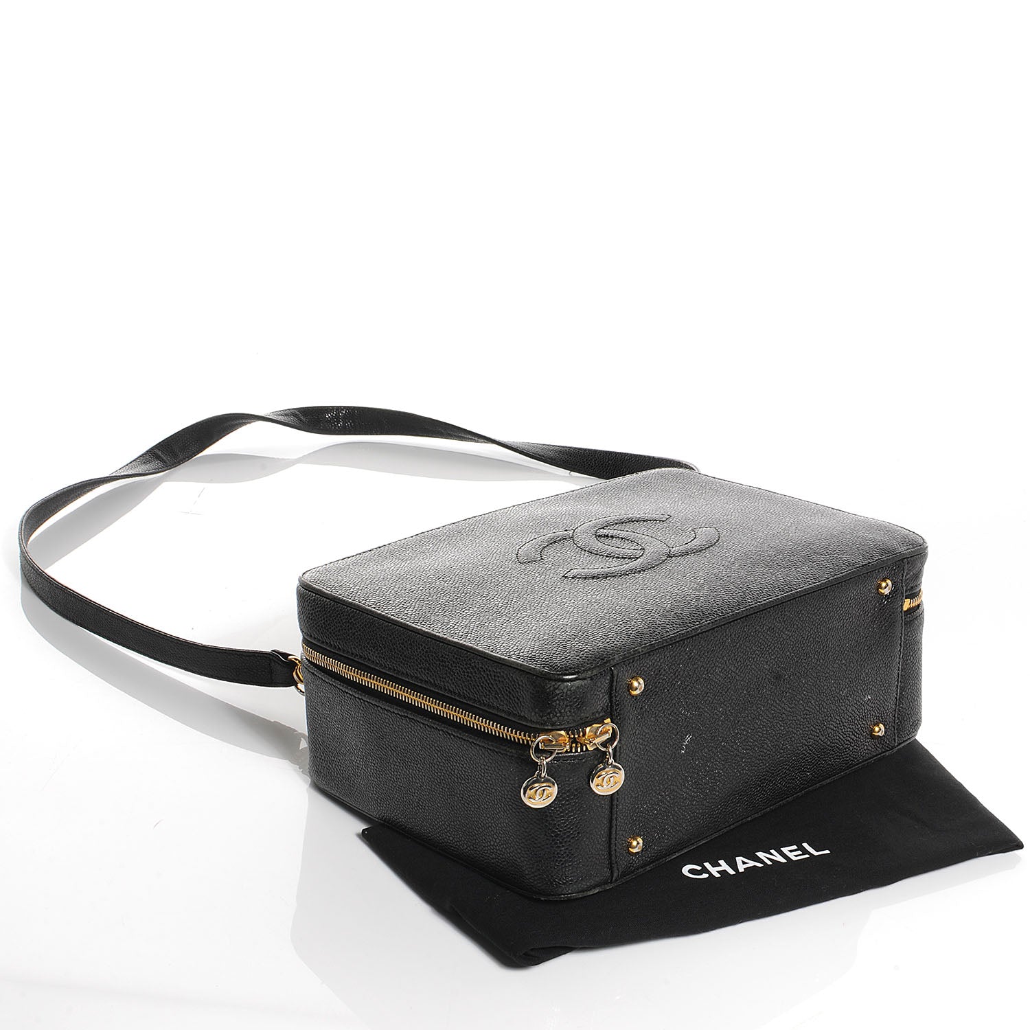 Chanel Caviar Cosmetic Case Black 4 of 8