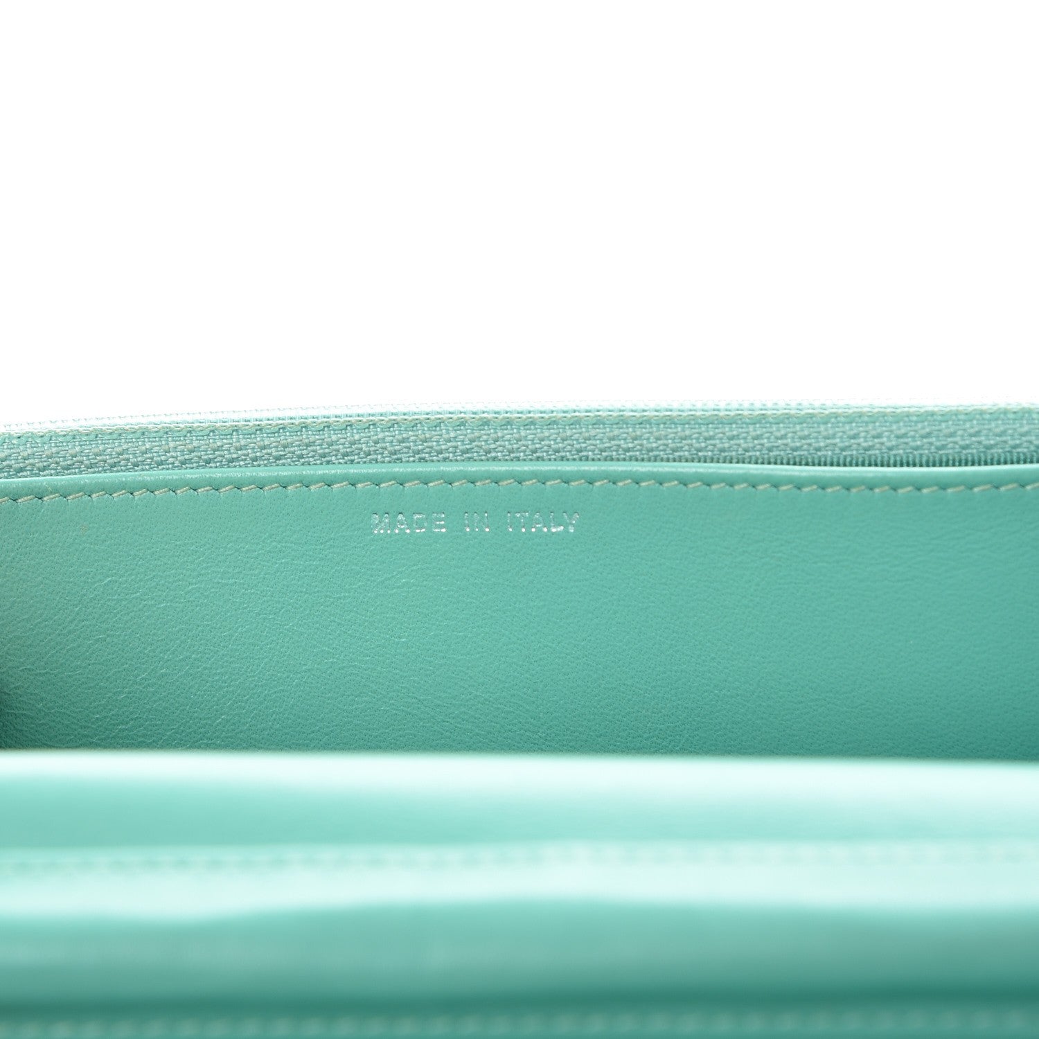 Chanel Patent Quilted Wallet On Chain WOC Green 7 of 12