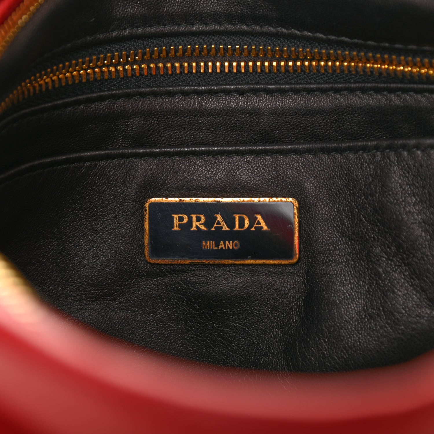 Prada Nappa Zip Pouch Fuoco 14 of 14