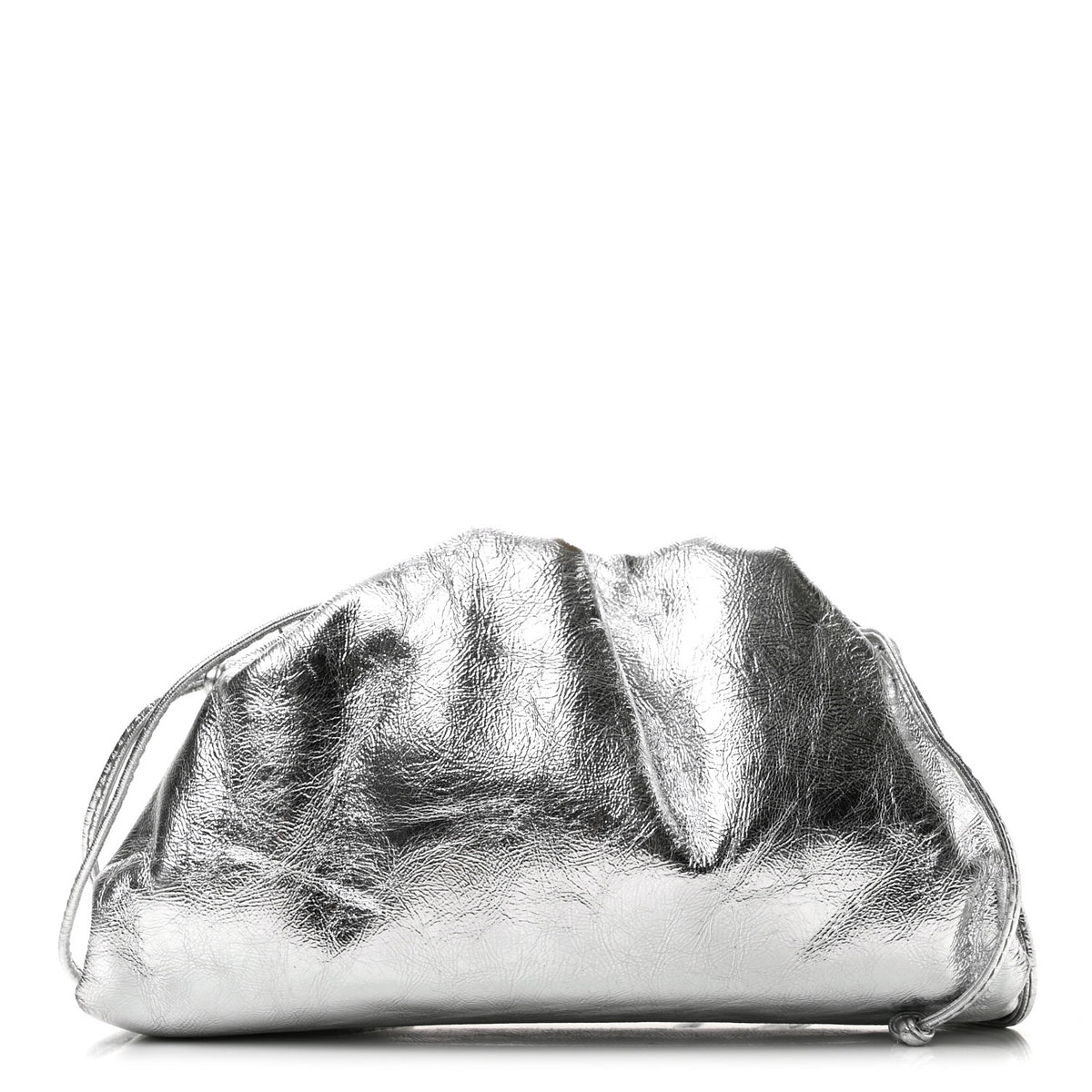 Metallic Calfskin The Mini Pouch Silver