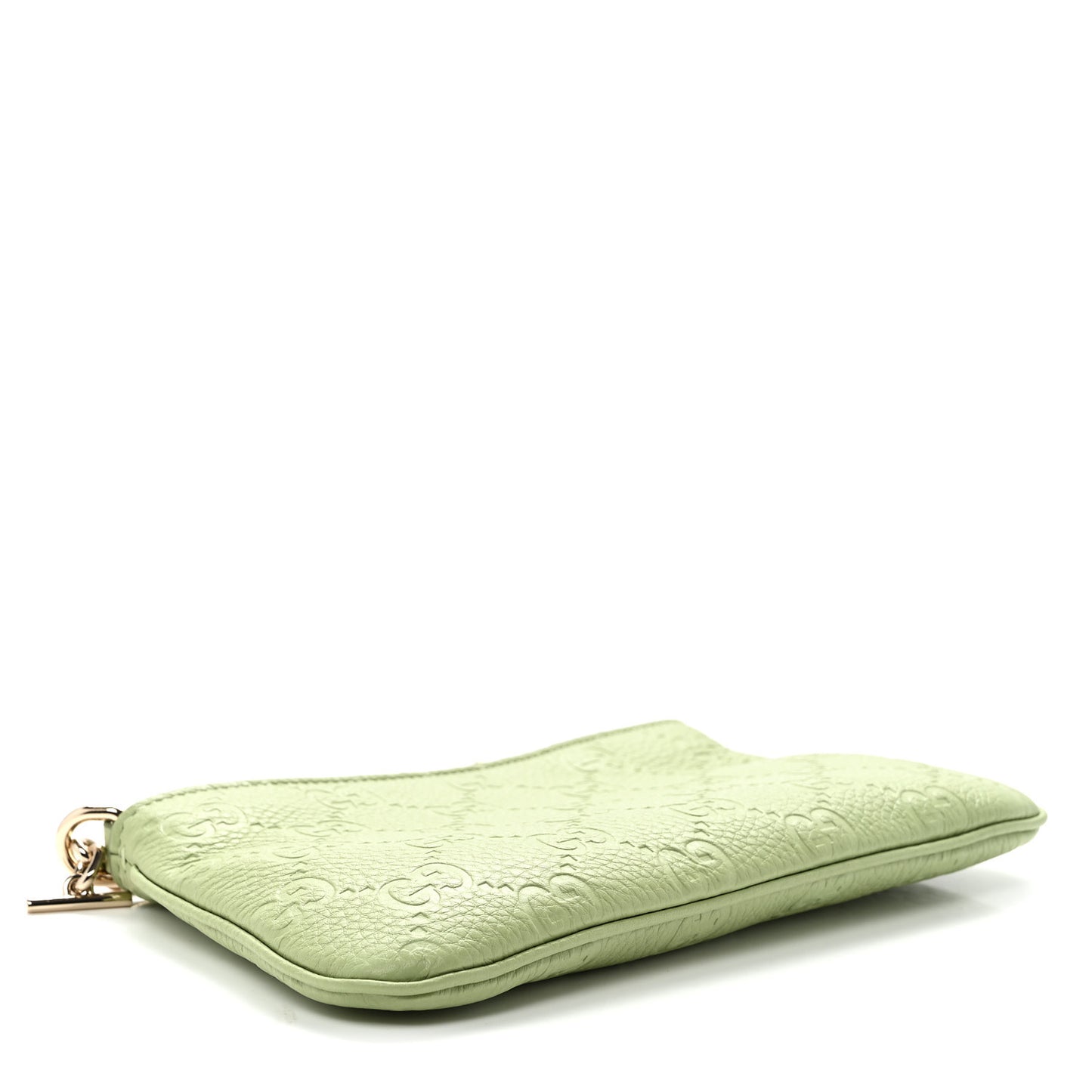 GG Grainy Calfskin Emblem Super Mini Shoulder Bag Sage Leaf