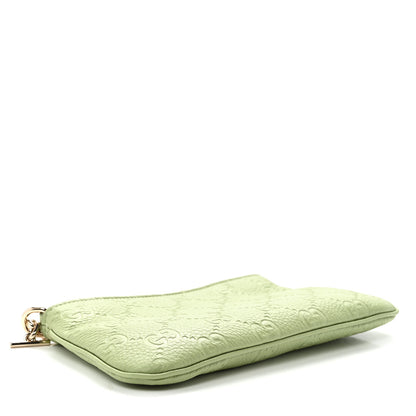 Gucci GG Grainy Calfskin Emblem Super Mini Shoulder Bag Sage Leaf 4 of 10