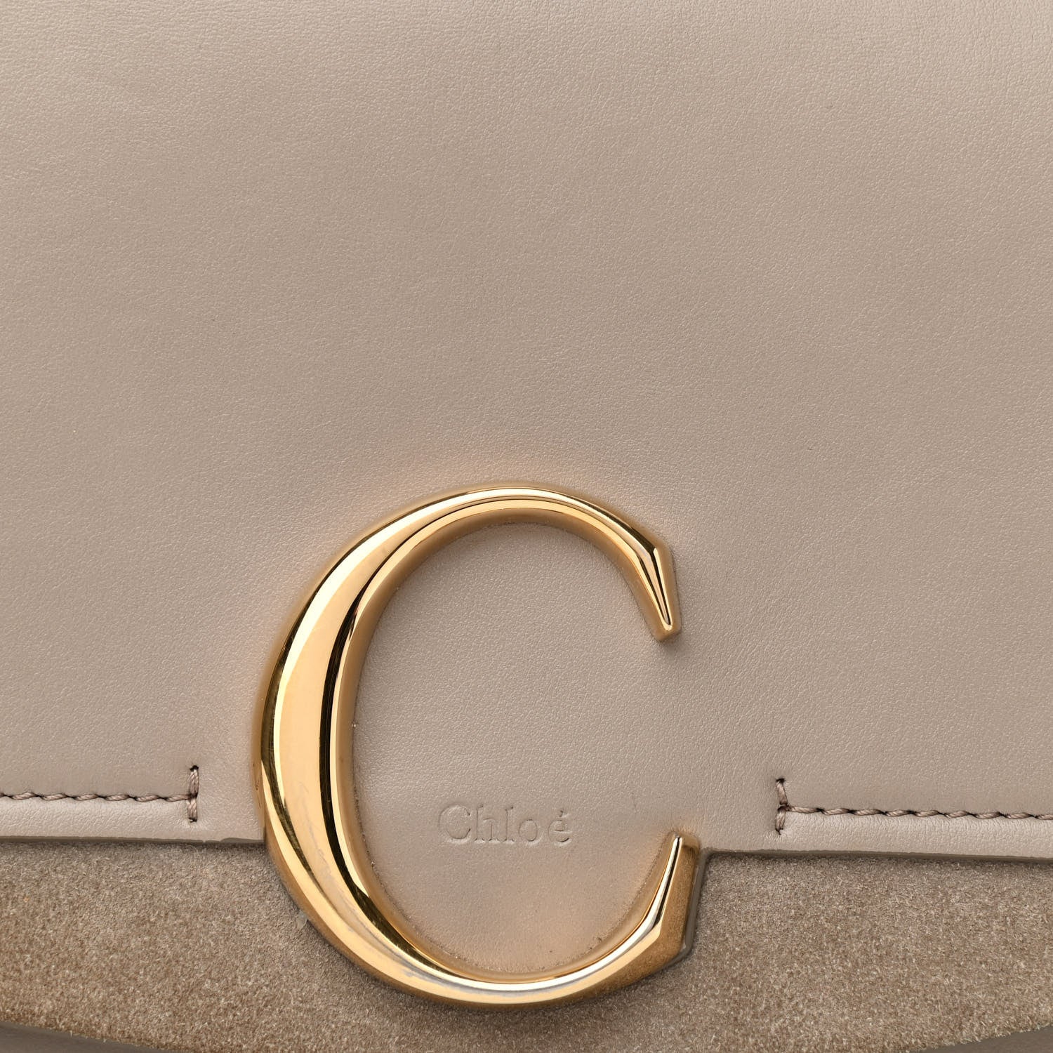 Chloe Calfskin Small C Double Carry Motty Grey 7 of 9