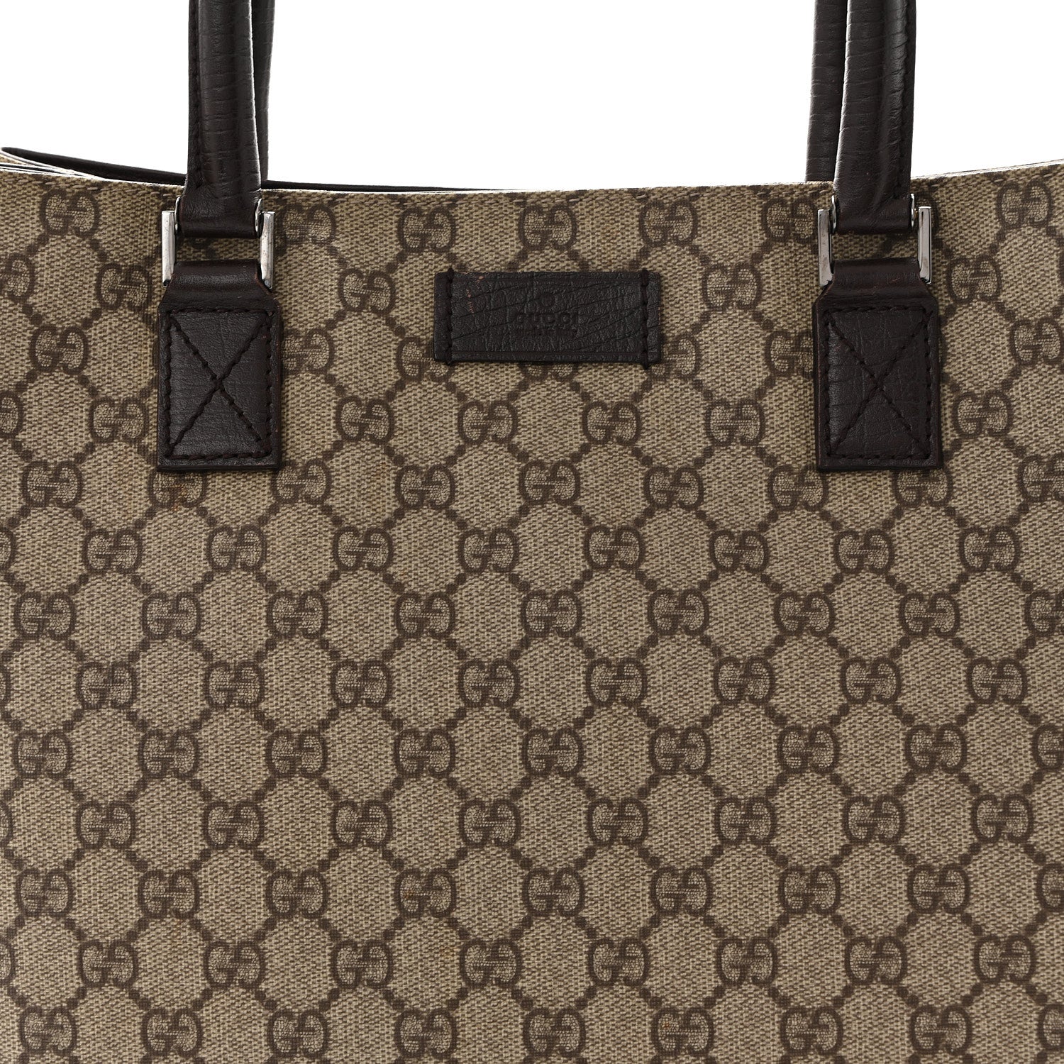 Gucci GG Plus Monogram Small Vertical Tote Dark Brown 8 of 14