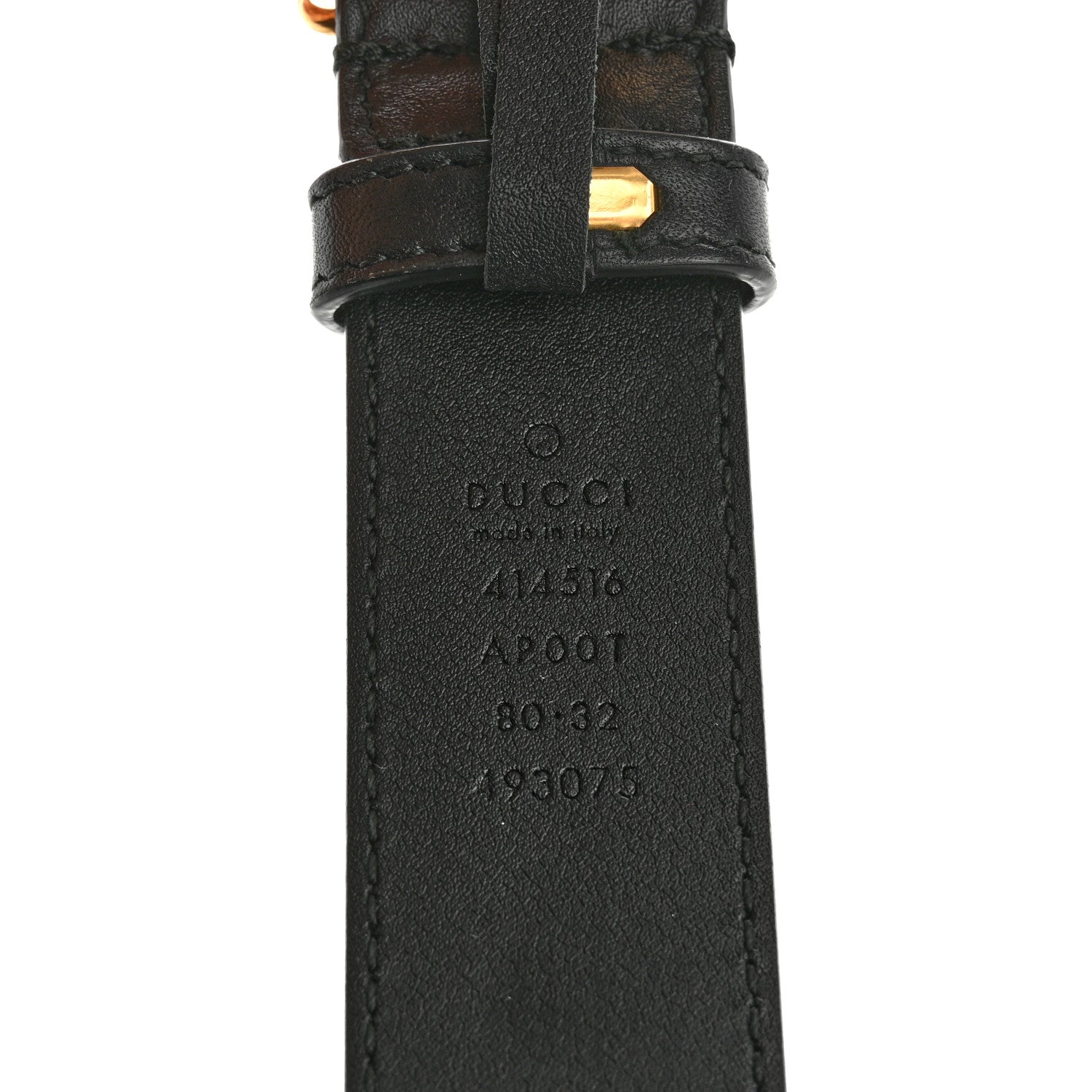 Gucci Calfskin Double G 30mm Belt 80 32 Black 5 of 8