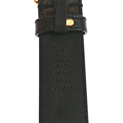 Gucci Calfskin Double G 30mm Belt 80 32 Black 5 of 8