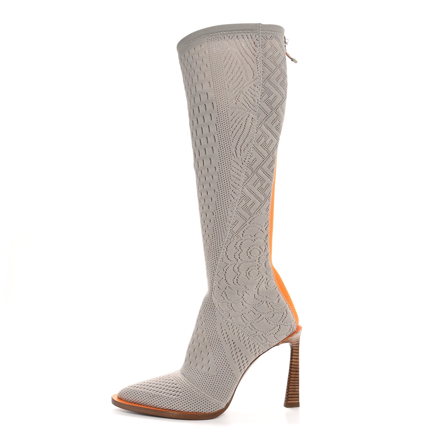 Fendi Technical 3D Mesh FFrame Tall Boots 37 Folk 1 of 13
