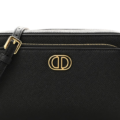 Christian Dior Grained Calfskin Caro Double Pouch Black 6 of 8