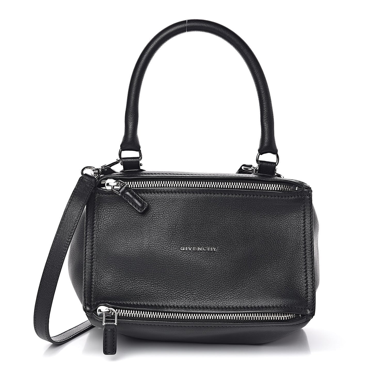 Sugar Goatskin Small Pandora Black
