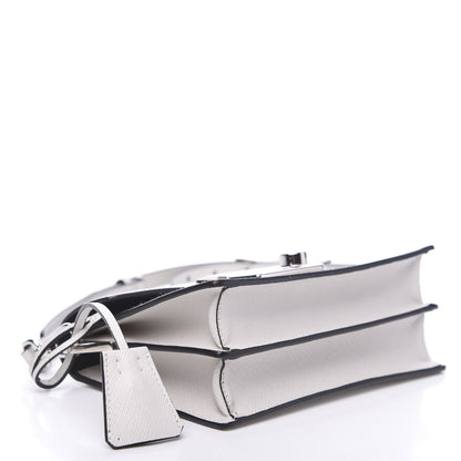 Prada Saffiano Sound Crossbody Bag White 3 of 7