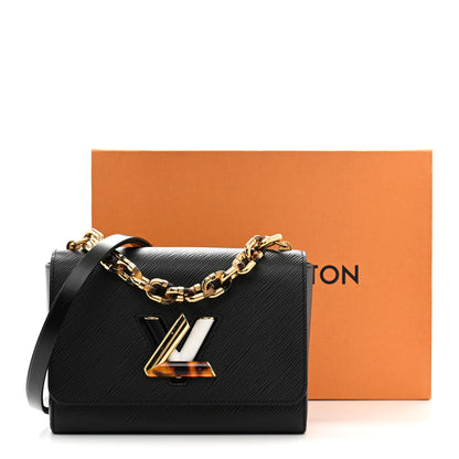Louis Vuitton Epi Tortoiseshell Twist Shoulder Bag MM Black 12 of 12