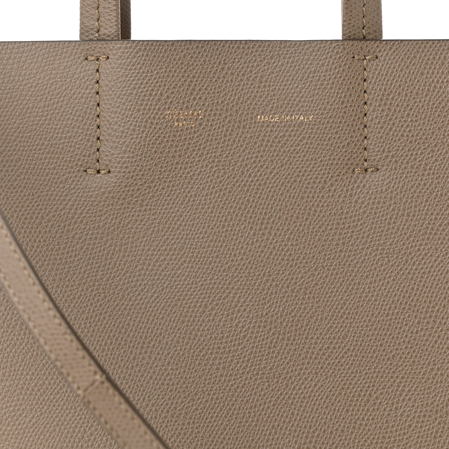 Celine Grained Calfskin Small Vertical Cabas Beige 7 of 9
