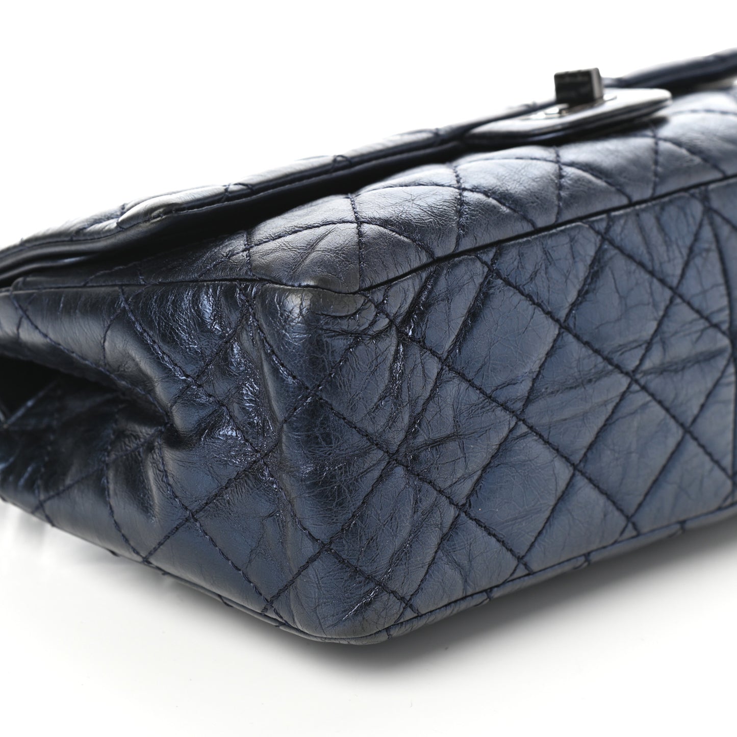 Metallic Calfskin Quilted 2.55 Reissue 226 Flap Blue