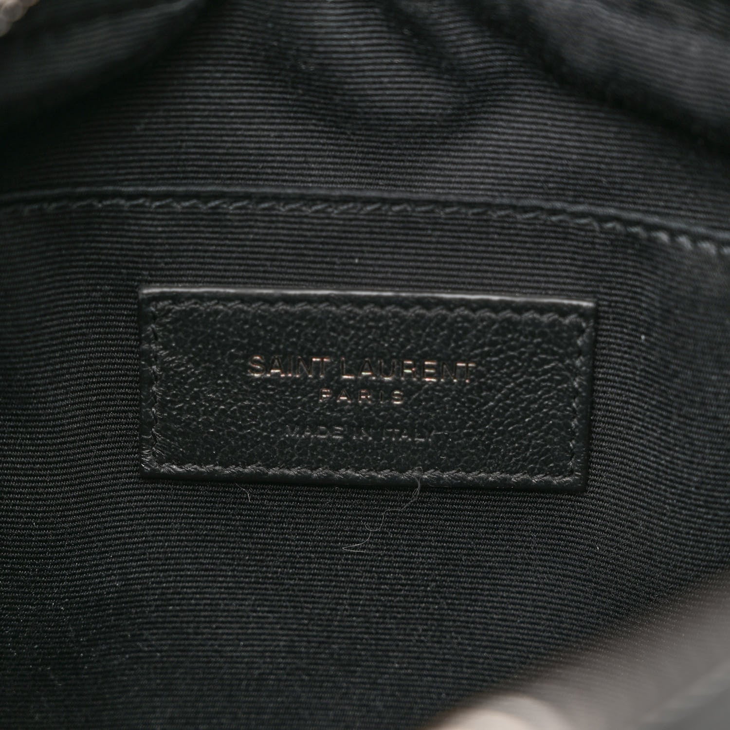 Saint Laurent Calfskin Matelasse Monogram Lou Camera Bag Black 6 of 9