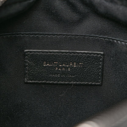 Saint Laurent Calfskin Matelasse Monogram Lou Camera Bag Black 6 of 9