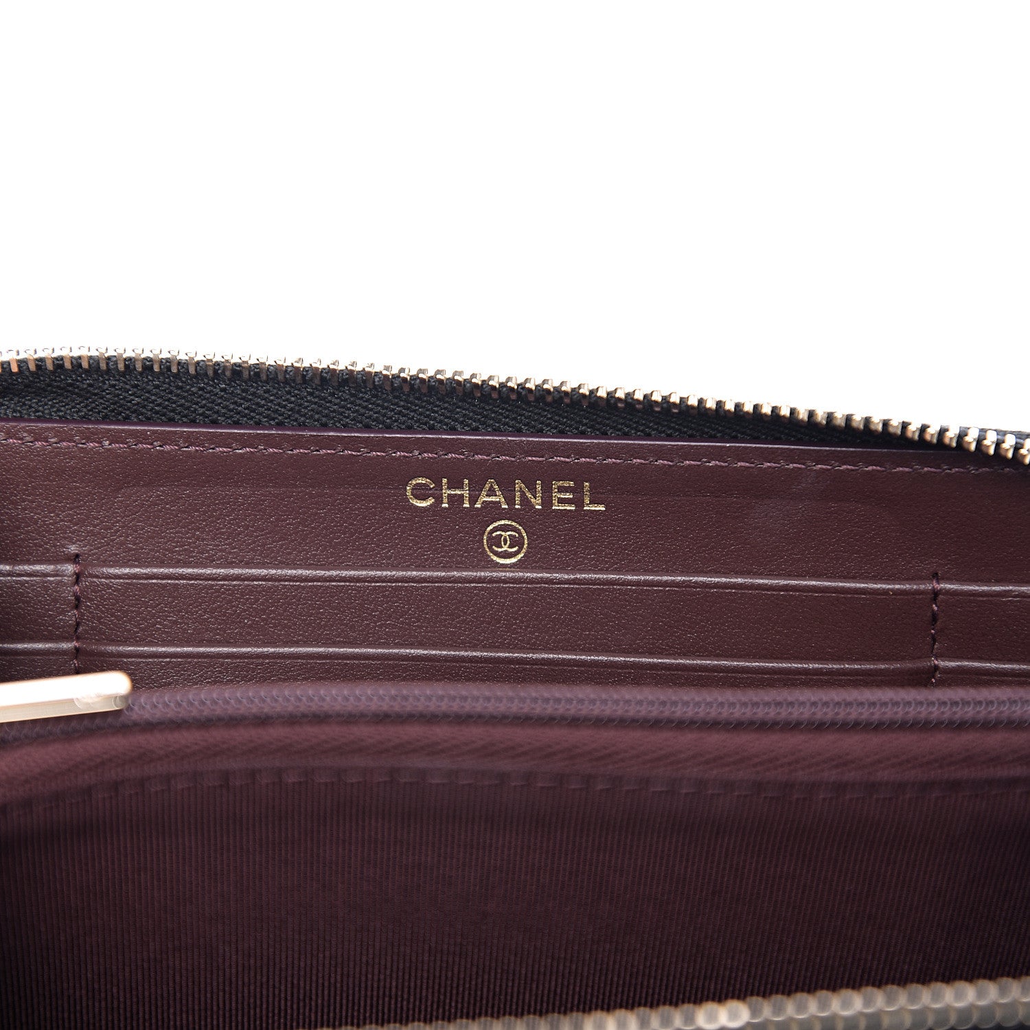 Chanel Caviar Quilted Small Zip Around Wallet Black 5 of 7