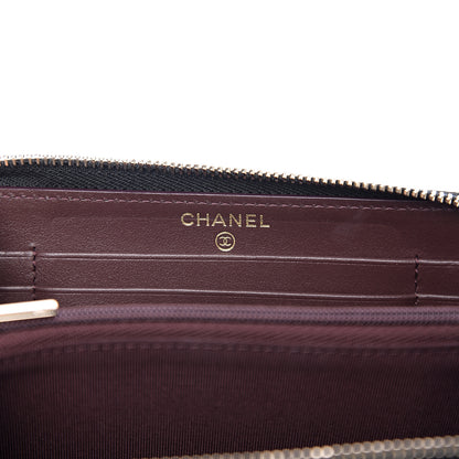 Chanel Caviar Quilted Small Zip Around Wallet Black 5 of 7