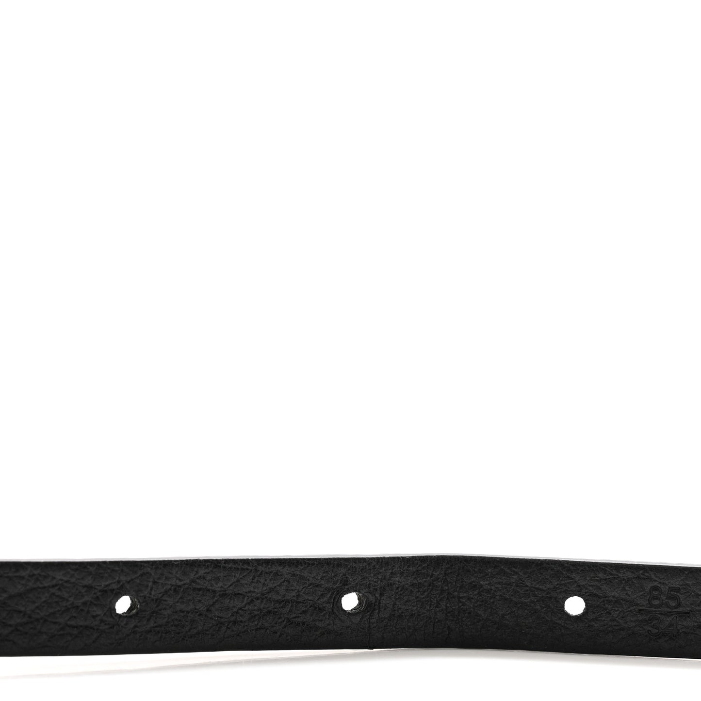 Calfskin Metal CC Chain Belt 85 34 Black