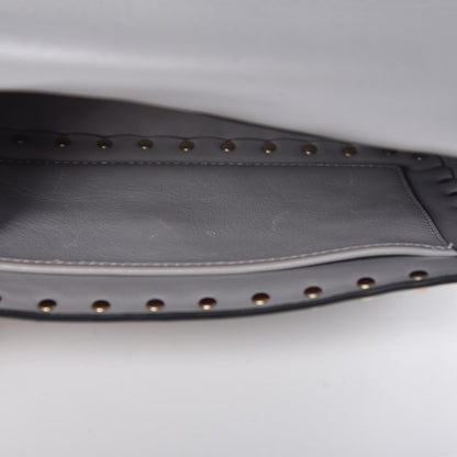 Valentino Garavani Nappa Medium Rockstud Spike Shoulder Bag Grey 8 of 14