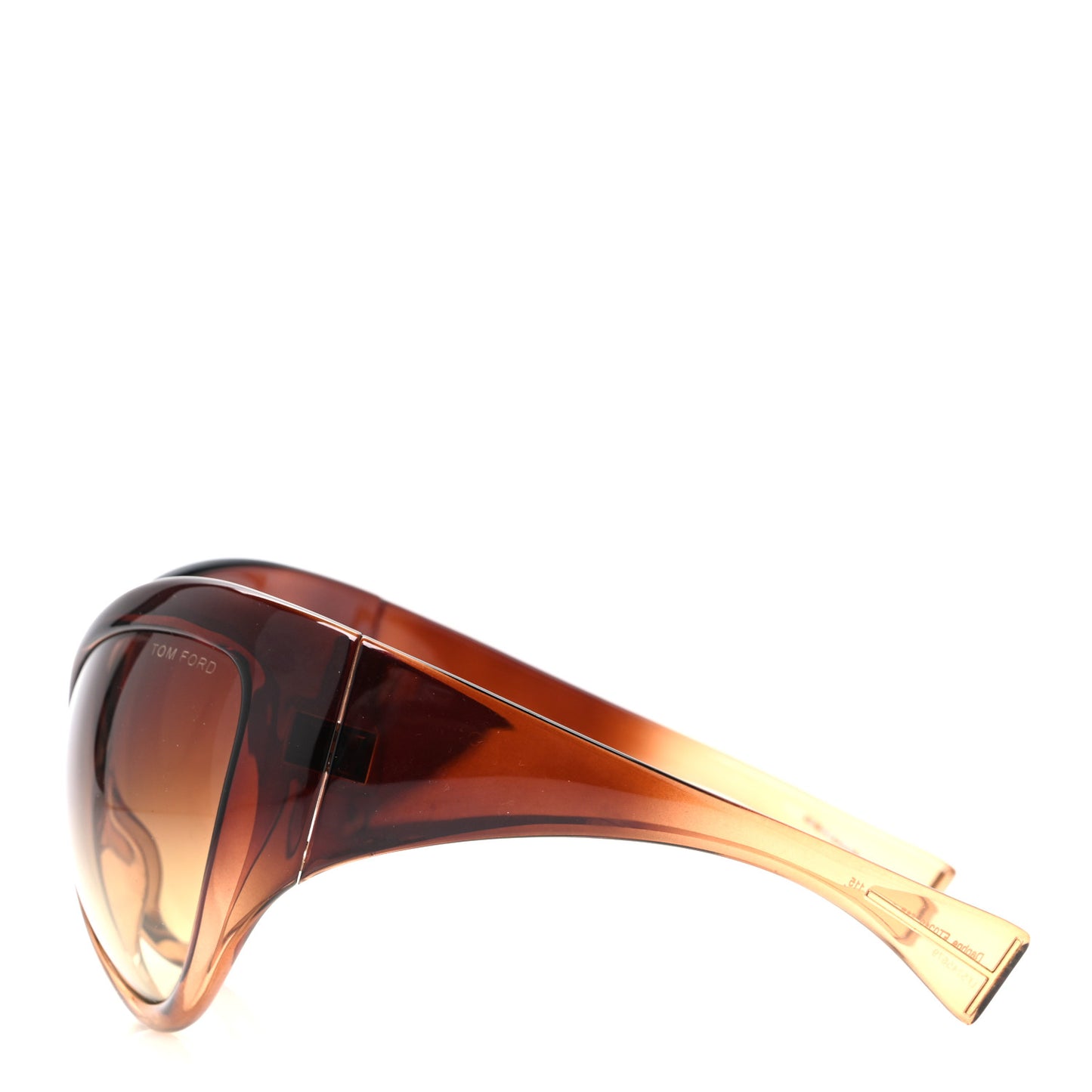 Daphne Oversized Sunglasses FT0219 Gold Translucent