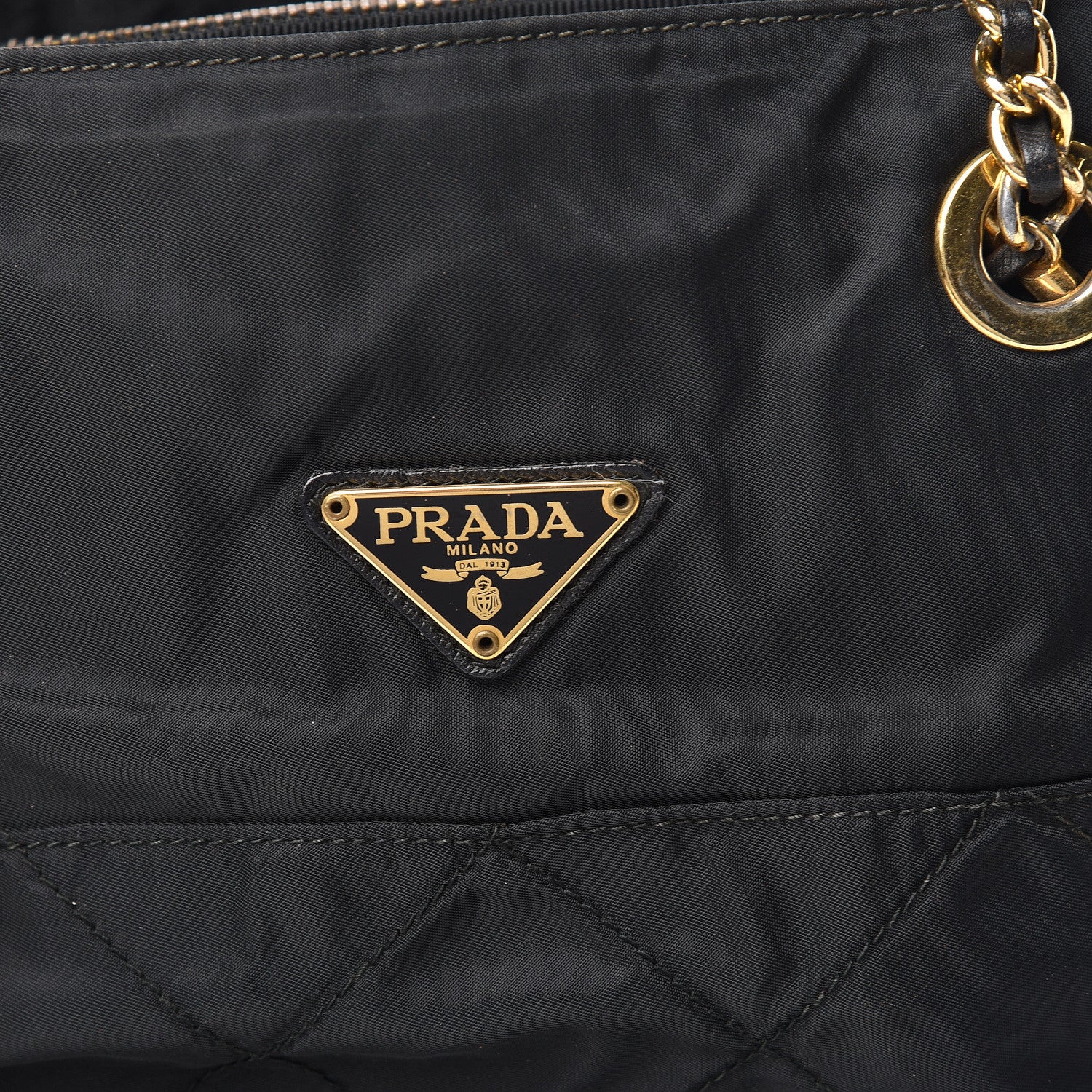 Prada Tessuto Nylon Quilted Impunturado Bag Black 13 of 13