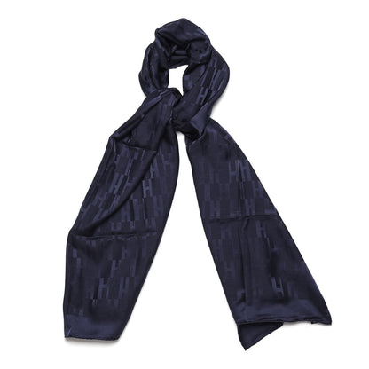 Hermes Silk Wool Faconnee Grand H Scarf 1 of 5