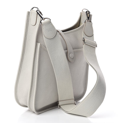 Hermes Taurillon Clemence Evelyne III PM Gris Perle 3 of 17