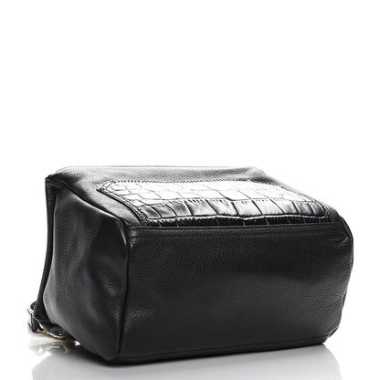 Givenchy Calfskin Crocodile Embossed Small Pandora Black 5 of 8